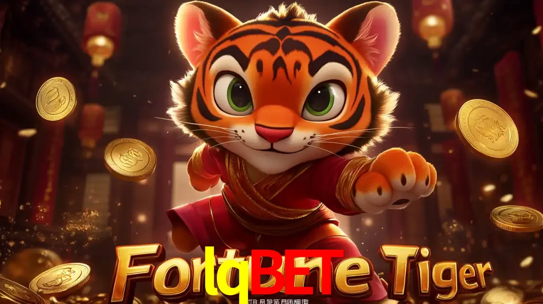 O carismático mascote do jogo de slot Fortune Tiger, um tigre fofo em pose de artes marciais, pronto para trazer sorte e multiplicadores de ganhos no cassino online lqbet.