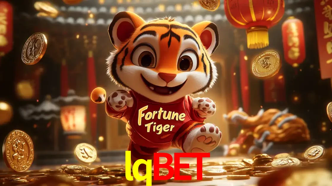 O alegre personagem do Fortune Tiger correndo sobre um caminho de moedas de ouro, simbolizando os grandes prêmios e a diversão do popular jogo de slot do lqbet.